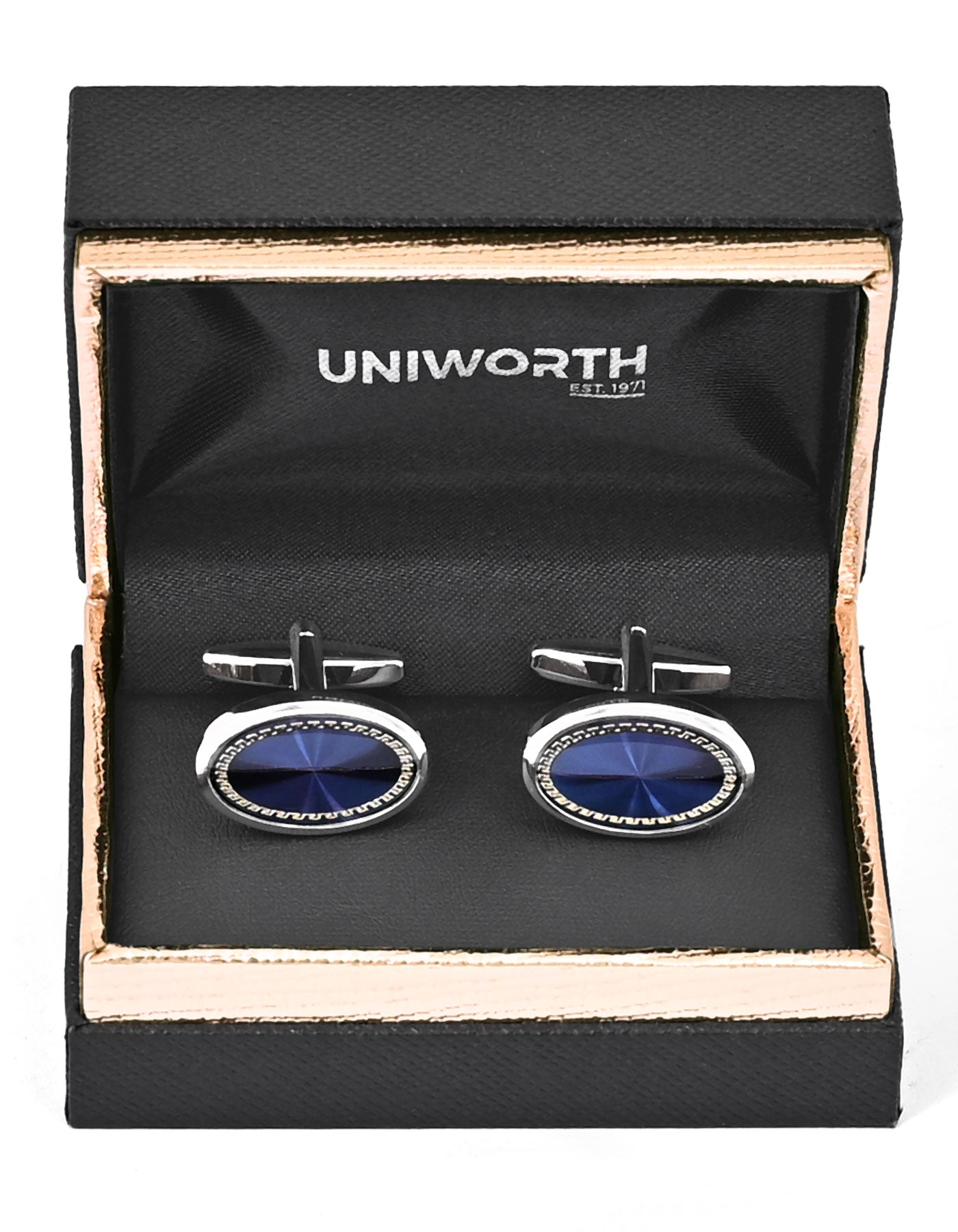 Blue Oval Cufflink