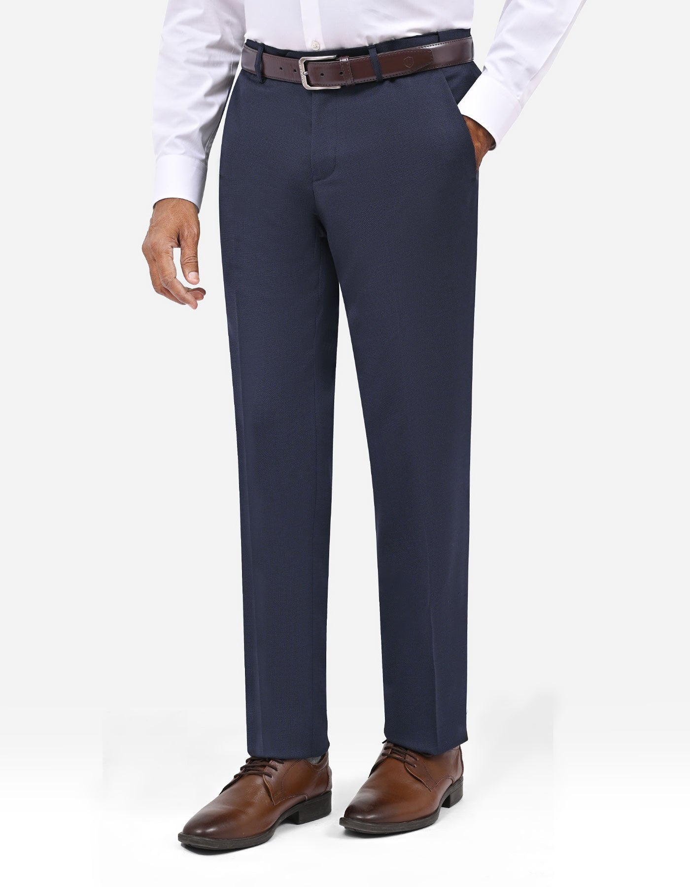 D Navy Texture Suit ST2734S-36