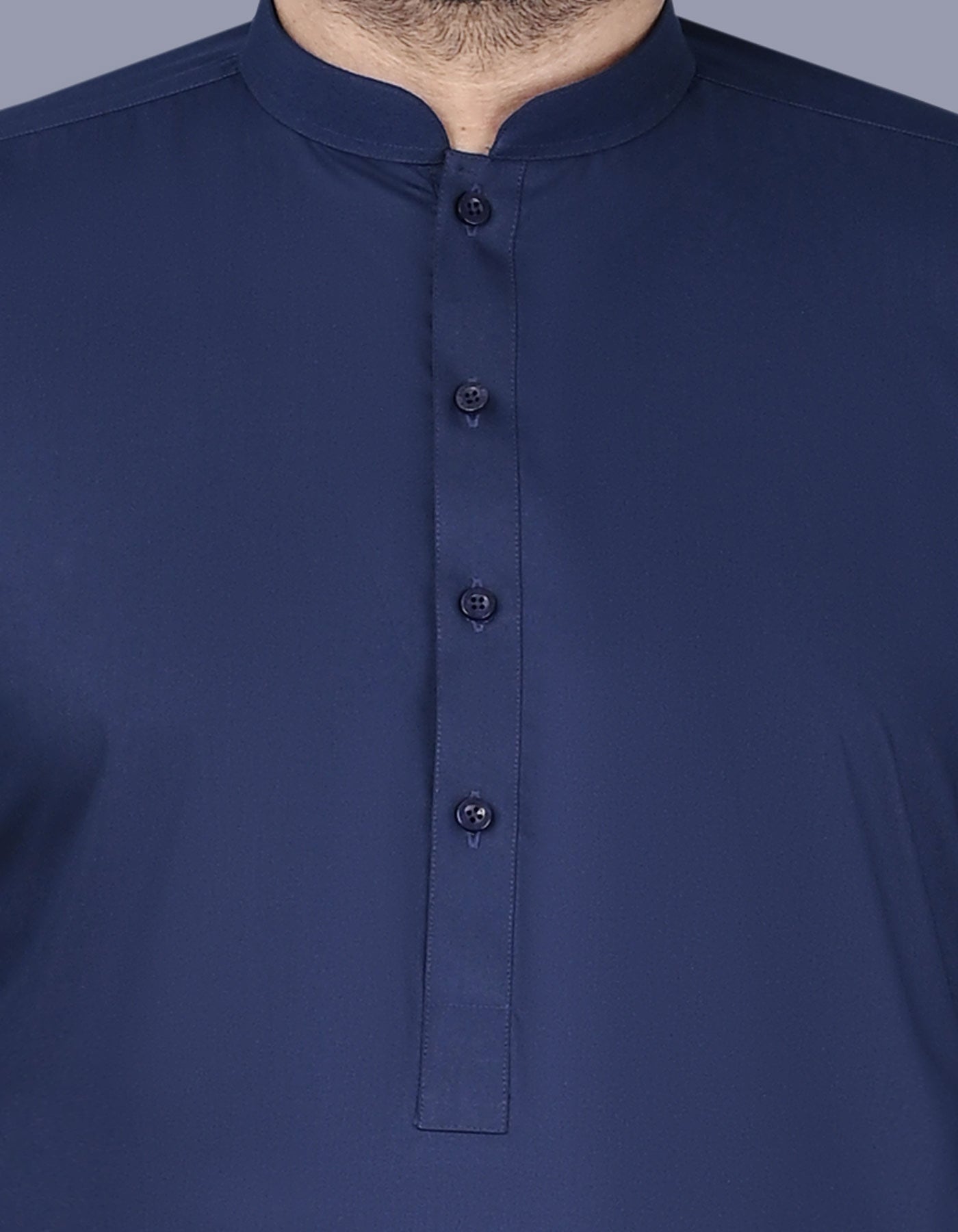 Navy Plain Kameez Shalwar KS2516-5S-S
