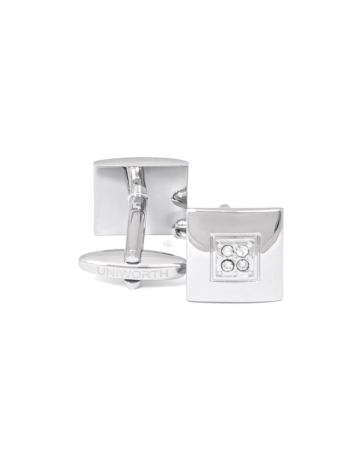 Silver Square Cufflink