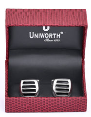 Black Circle Cufflink