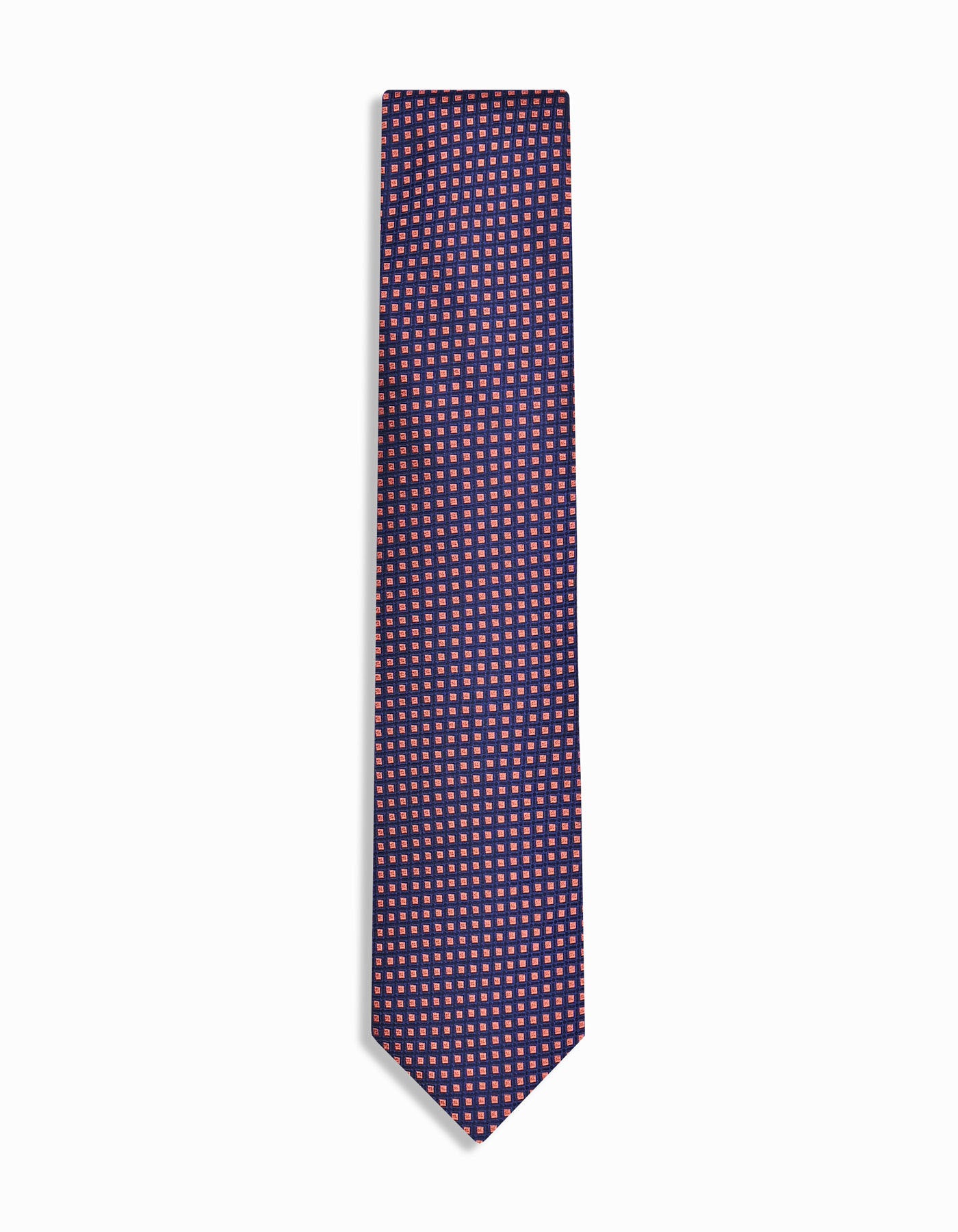 Orange Geometric Tie