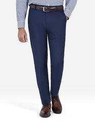Navy Plain Formal Trouser Tailored Smart Fit FT566S-30