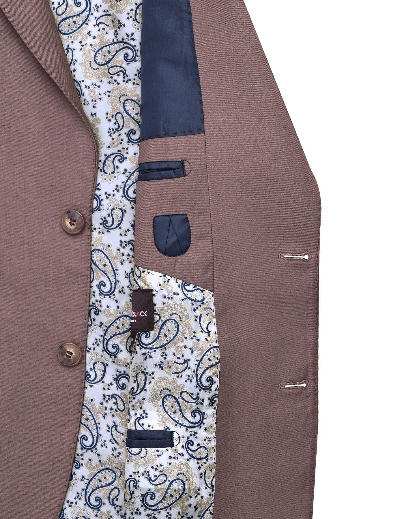 D Khaki Plain Suit ST2609-4S-42