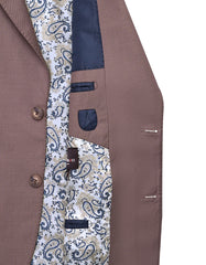 D Khaki Plain Suit ST2609-4S-42