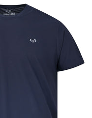 Navy Half Sleeves Gym Tee FGT2606-M