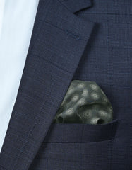 Grey Dotted Pocket Square