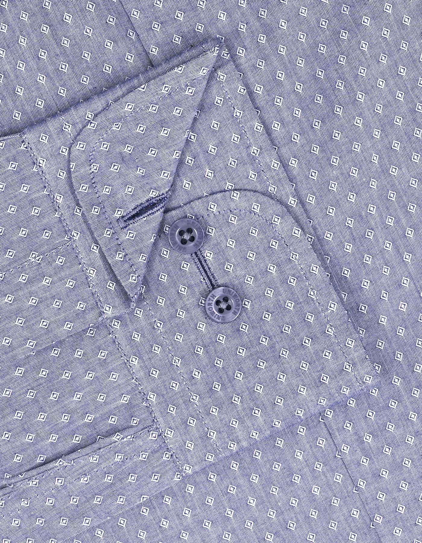 Self Navy Tailored Smart Fit Shirt FS20503SF-15.5