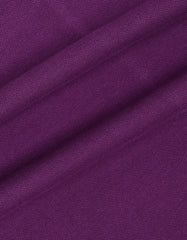 Plum Color Block Polo Shirt