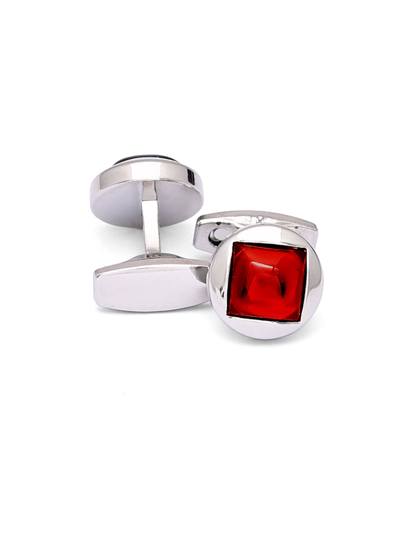 Red Circle Cufflink