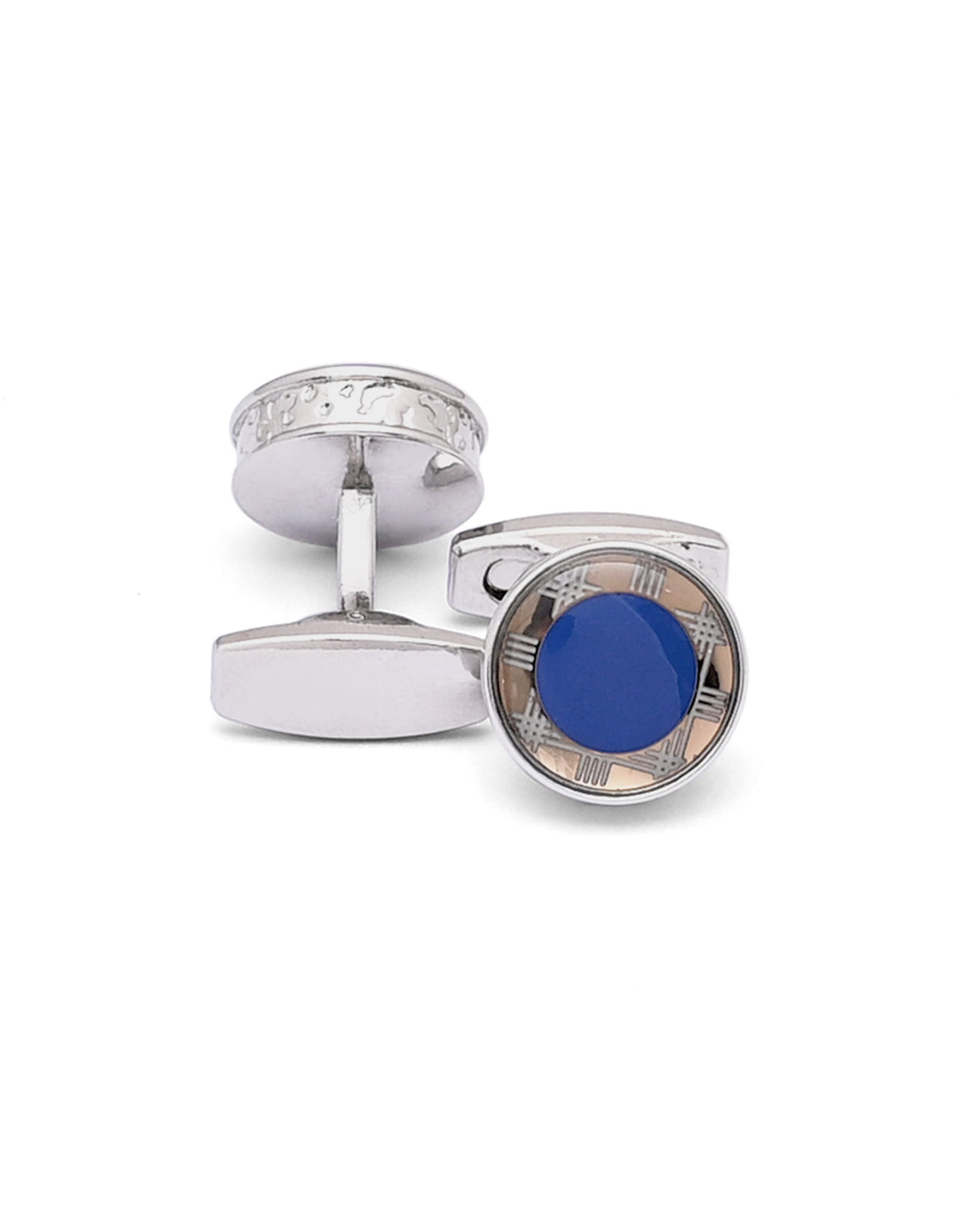 Blue Circle Cufflink