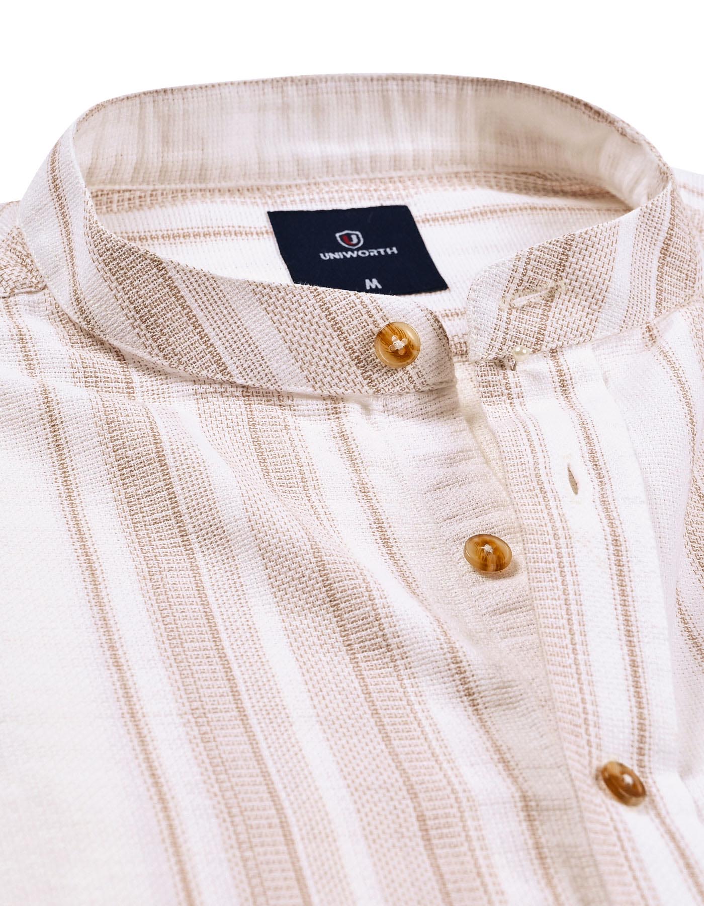 Casual Shirt Woven L Brown XL CSW2501 Uniworth CSW2501-XL