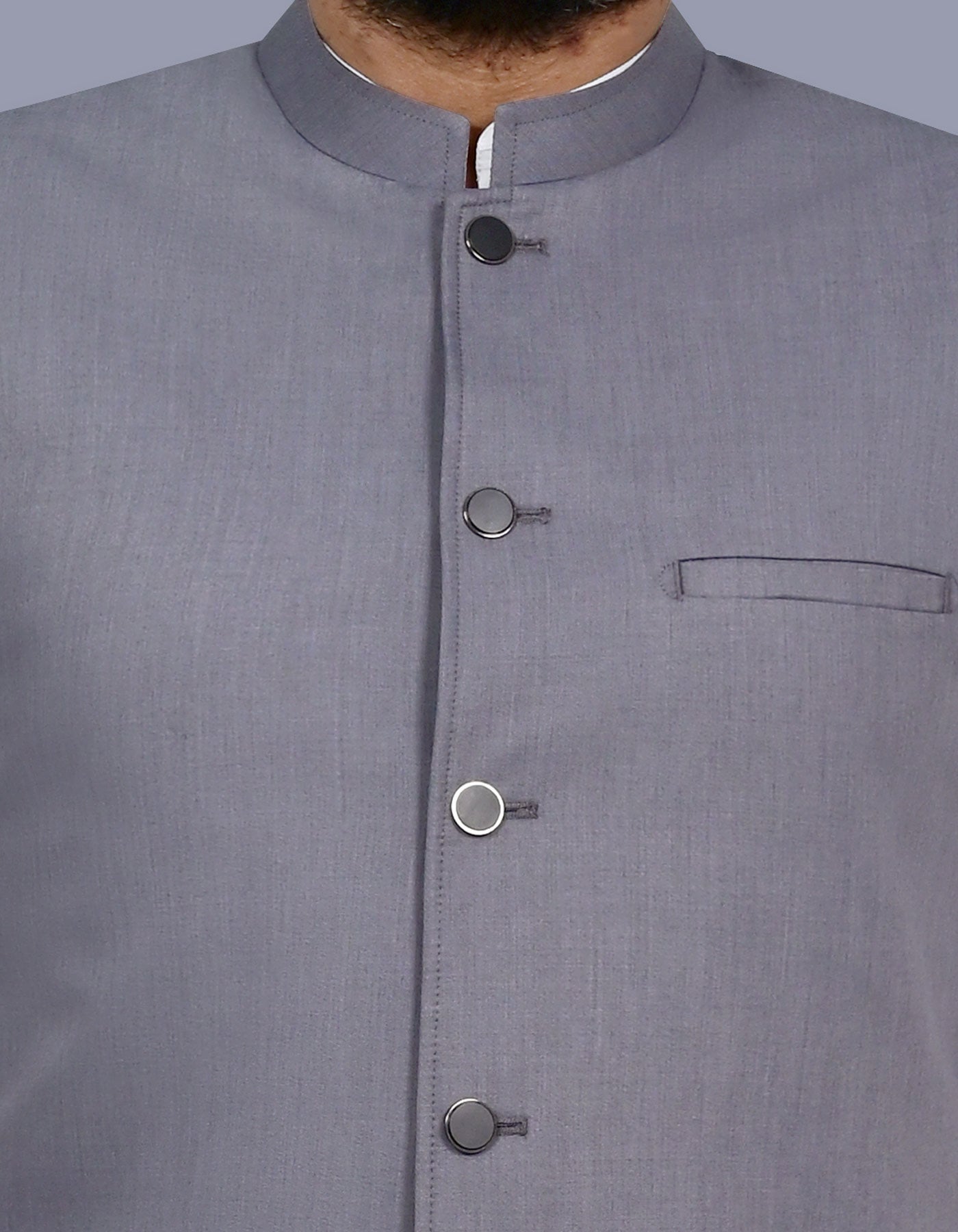 Grey Plain Waist Coat WC2614C-36