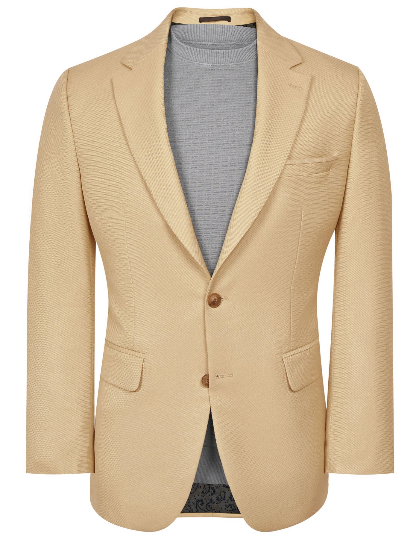 Beige Tailored Smart Fit Coat CC2525-34