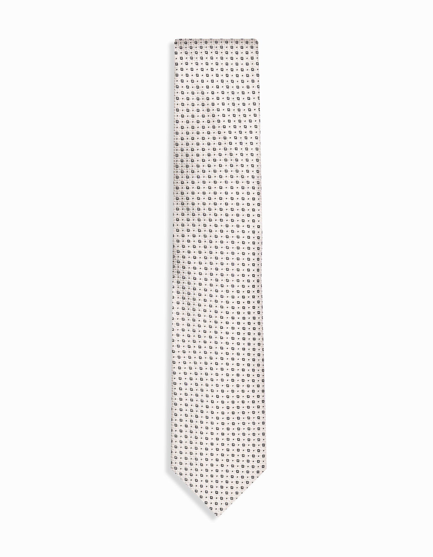 L Beige Geometric Tie