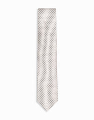 L Beige Geometric Tie