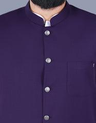 Plum Plain Waist Coat WC2311-3S-38