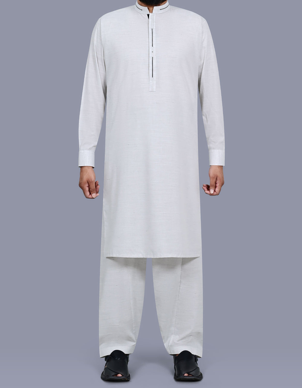White Plain Kameez Shalwar KS2681R-XS