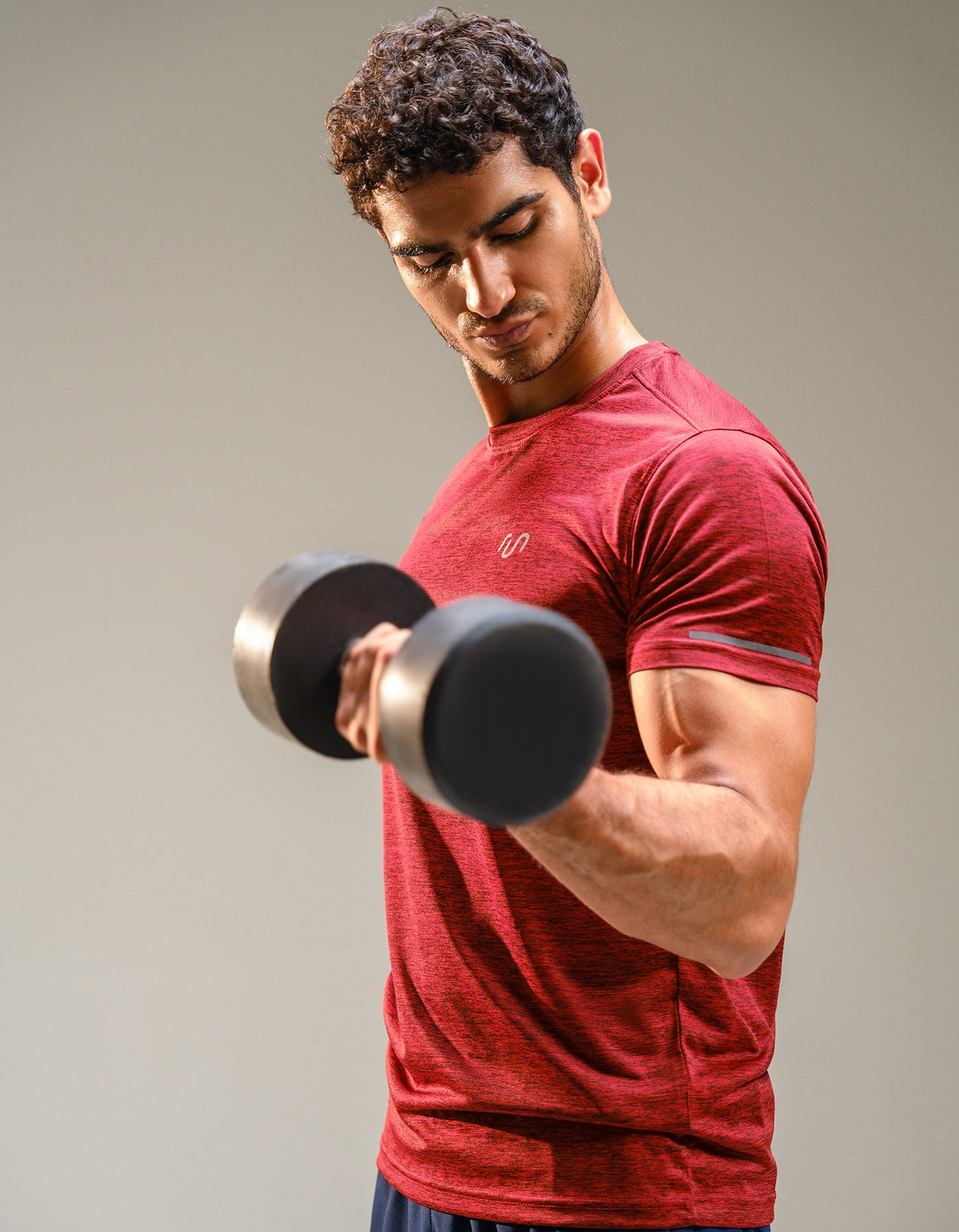 Maroon Half Sleeves Gym Tee FGT2430-M