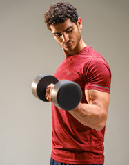 Maroon Half Sleeves Gym Tee FGT2430-M