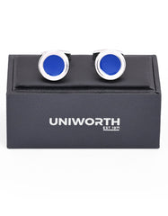 Blue Circle Cufflink