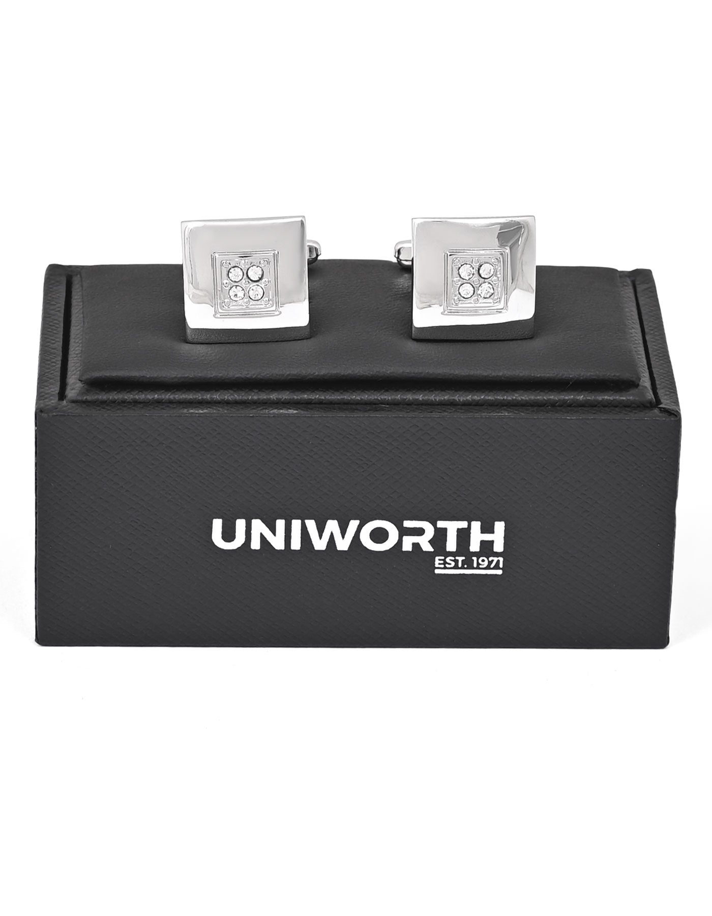 Silver Square Cufflink