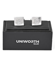 Silver Square Cufflink