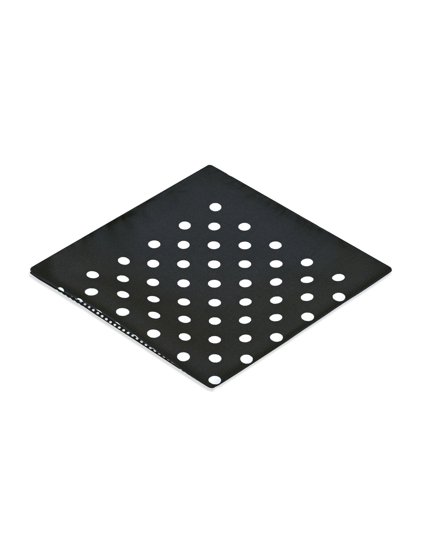 Black Dotted Pocket Square
