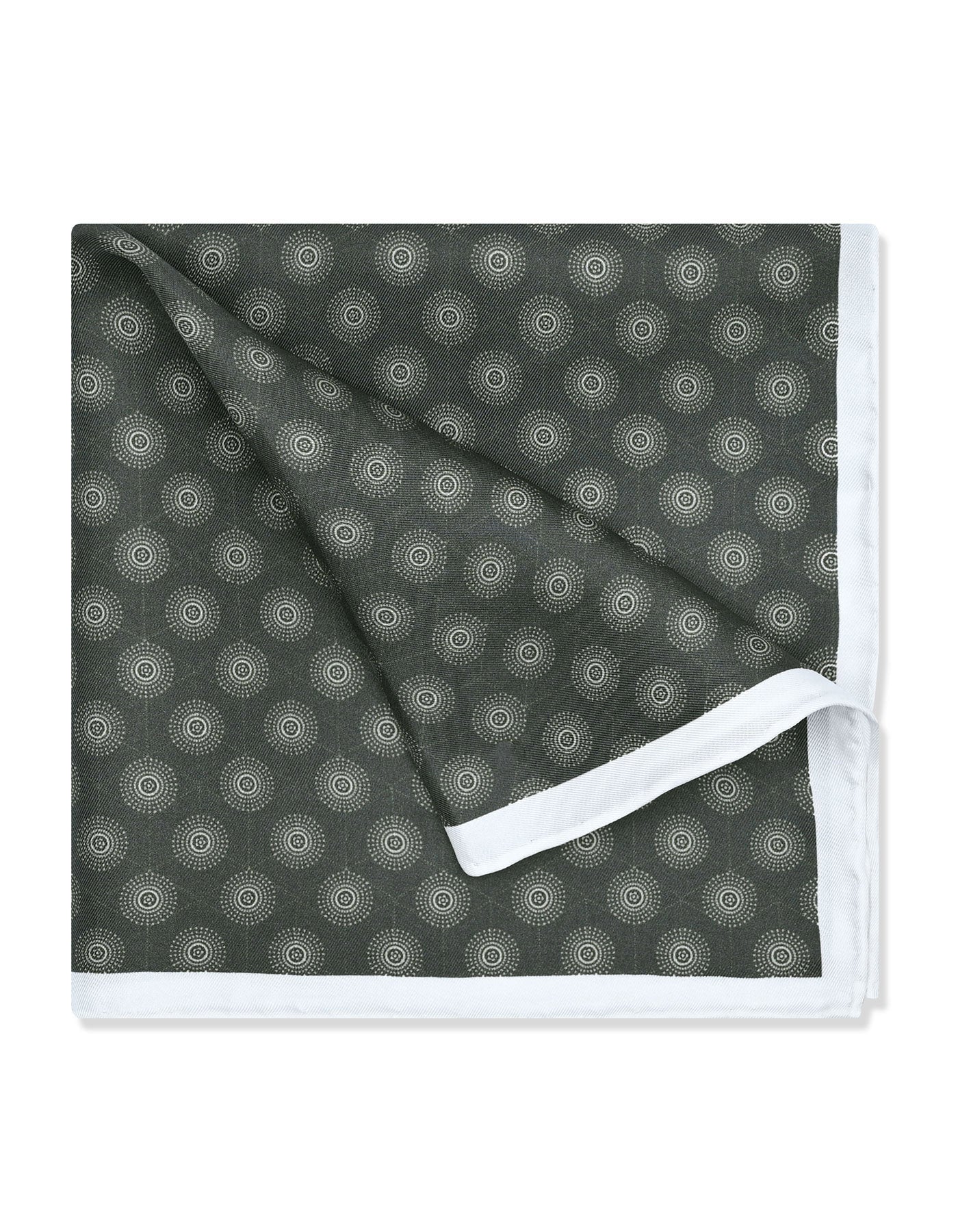 Grey Dotted Pocket Square