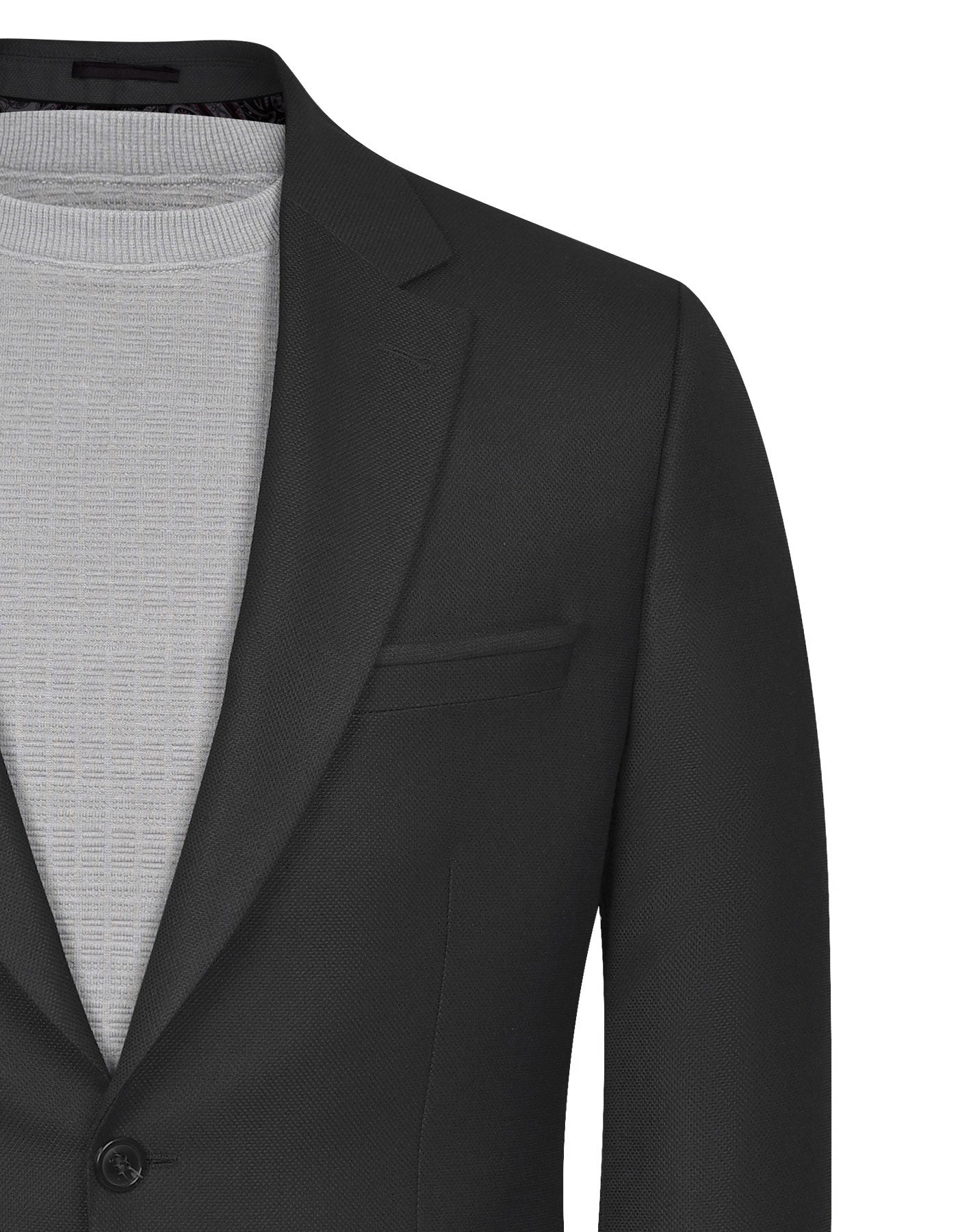 Black Tailored Smart Fit Coat CC2524-36