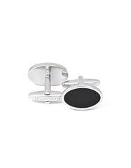 Black Circle Cufflink