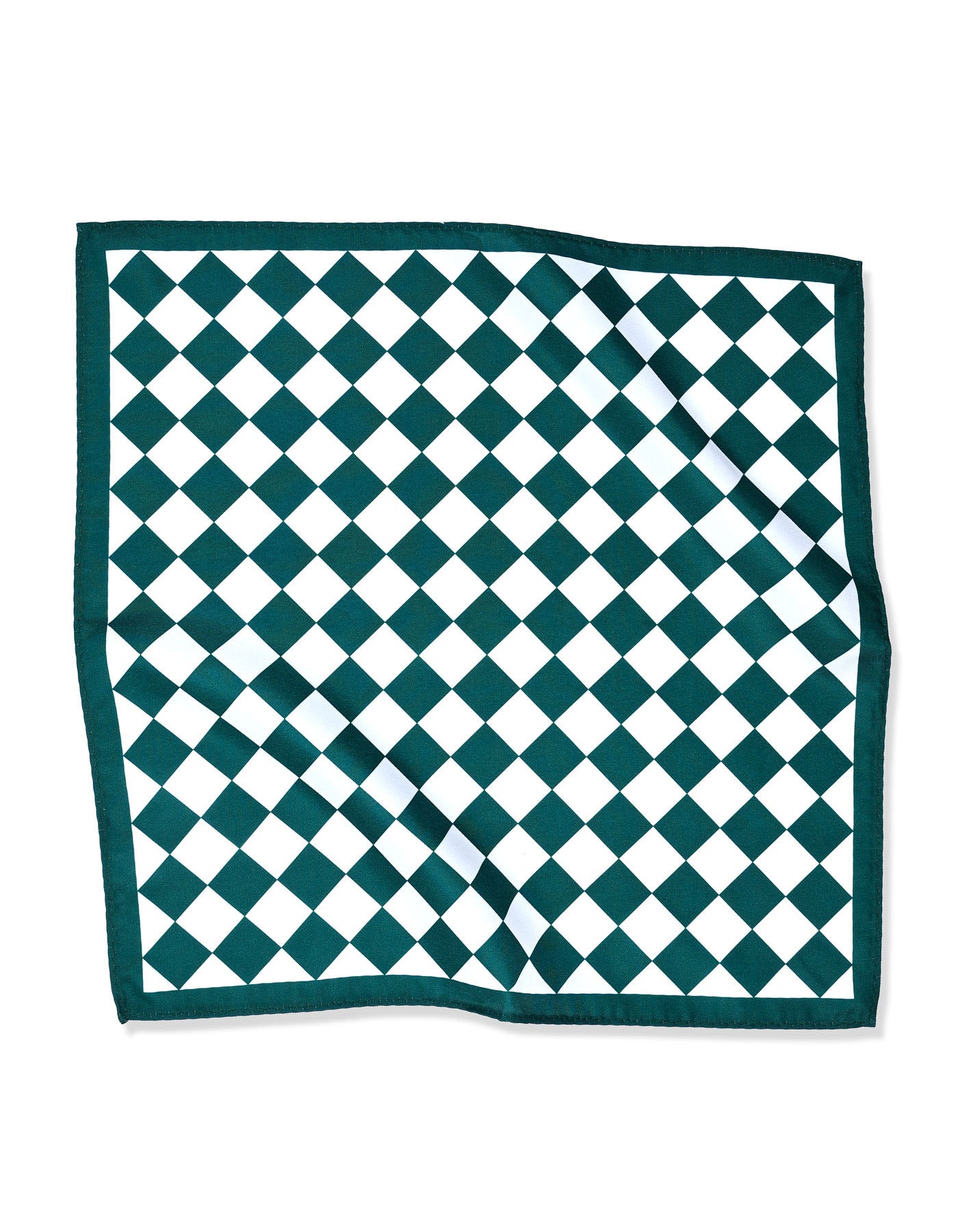Green Geometric Pocket Square