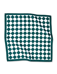 Green Geometric Pocket Square