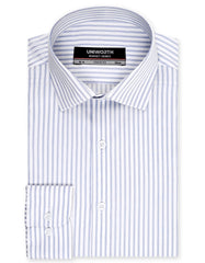 Stripe Blue Classic Fit Shirt FS2931-1RF-14.5