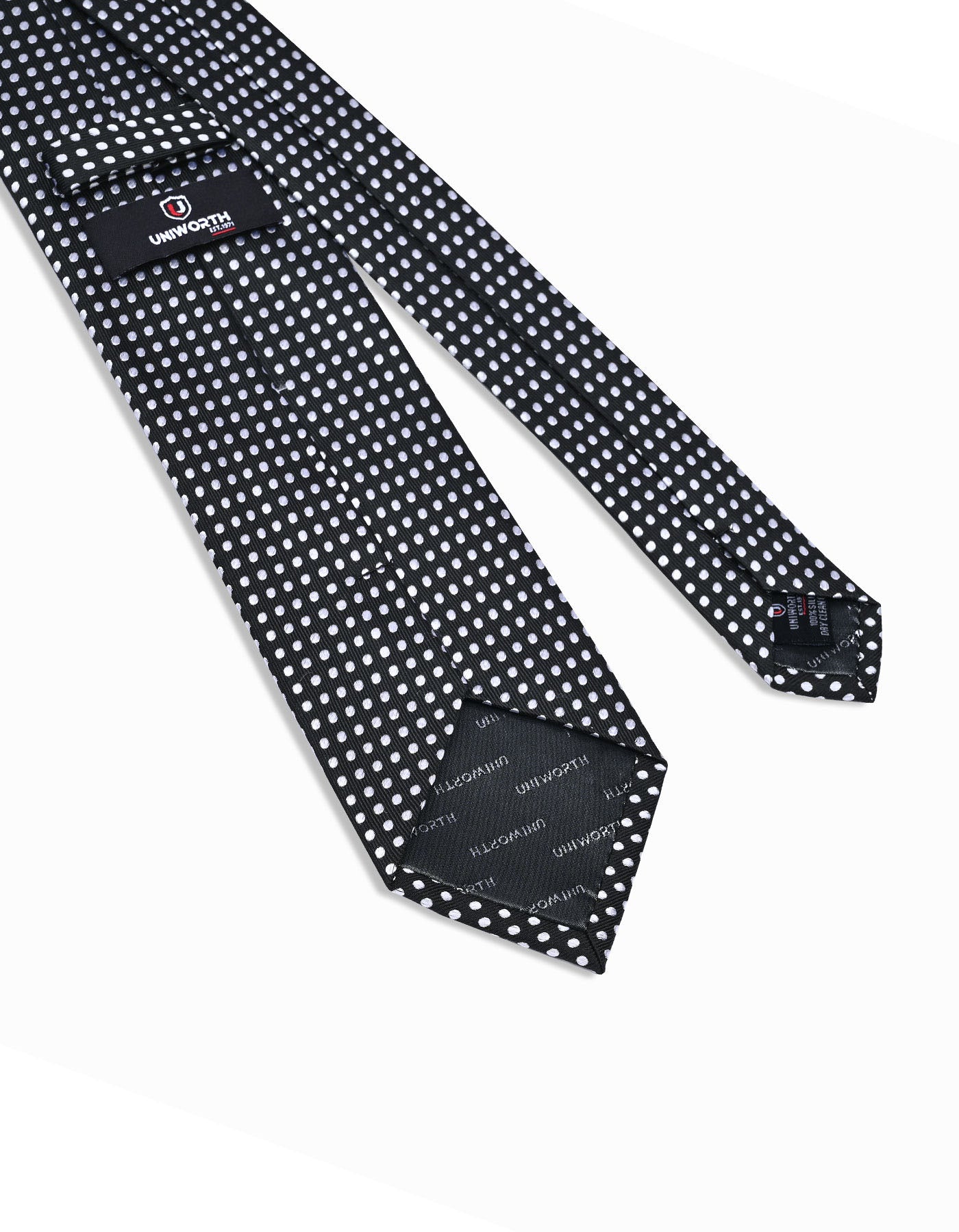 Black Dotted Tie