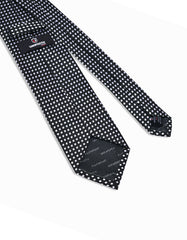 Black Dotted Tie