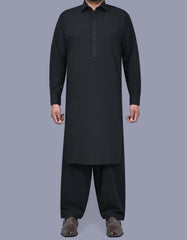 Black Plain Kameez Shalwar KS2536S-XS