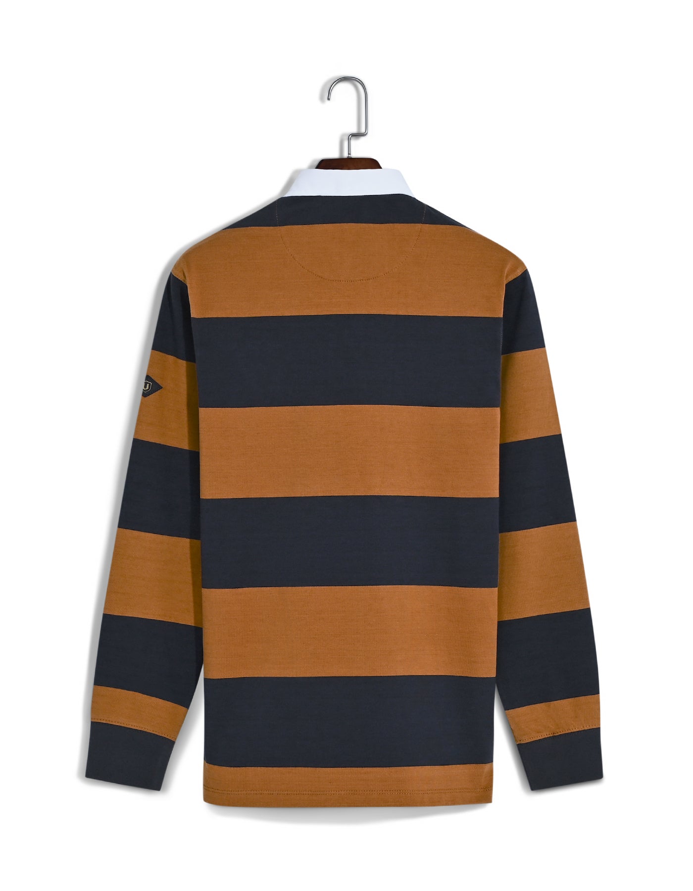 Mustard Stripe Cotton Rugby Polo