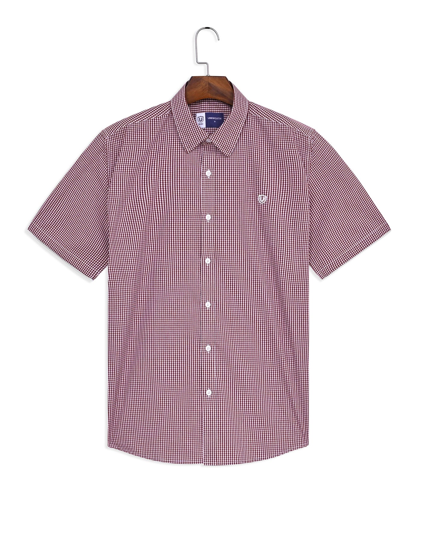 Casual Shirt Woven Red S CSW2622 Uniworth CSW2622-S