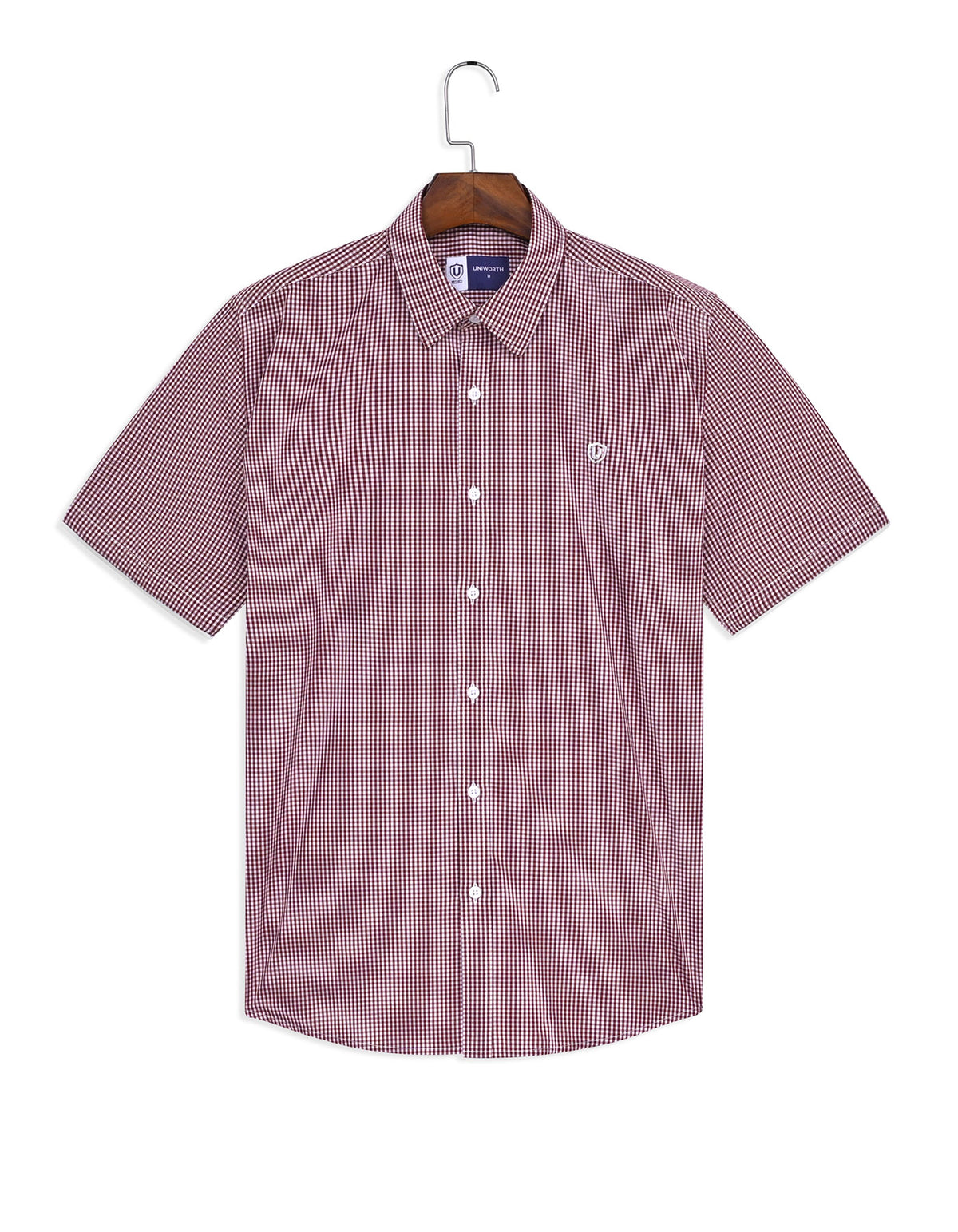 Casual Shirt Woven Red S CSW2622 Uniworth CSW2622-S