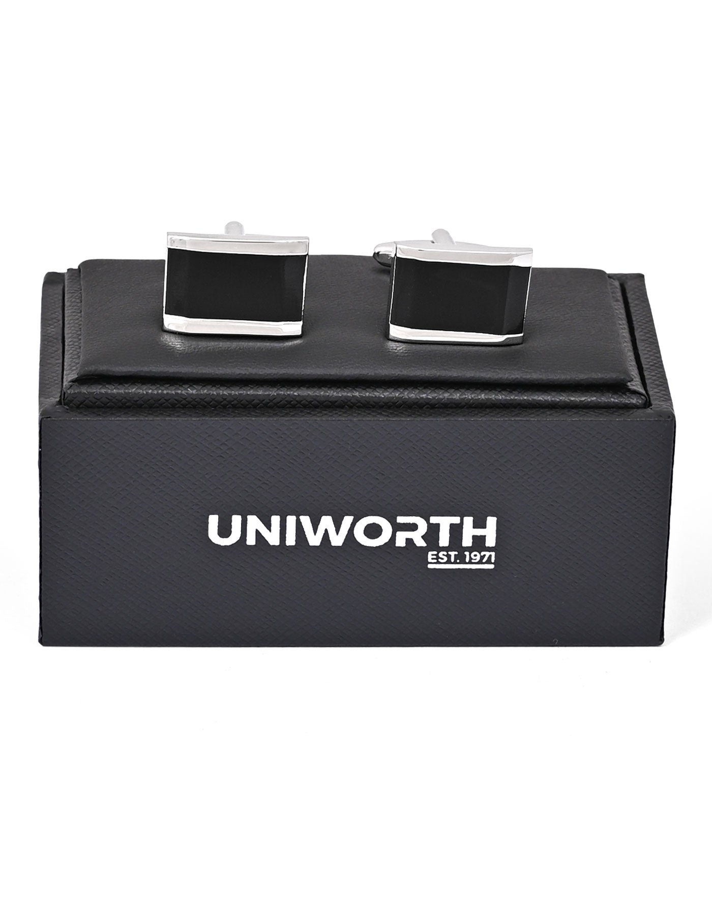 Black Rectangle Cufflink