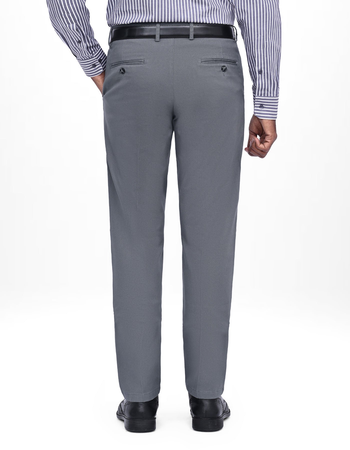 Grey Smart Fit Cotton Trouser FTC2531S-40