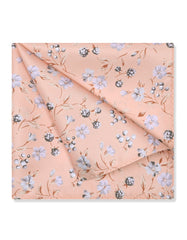 Peach Paisley Pocket Square