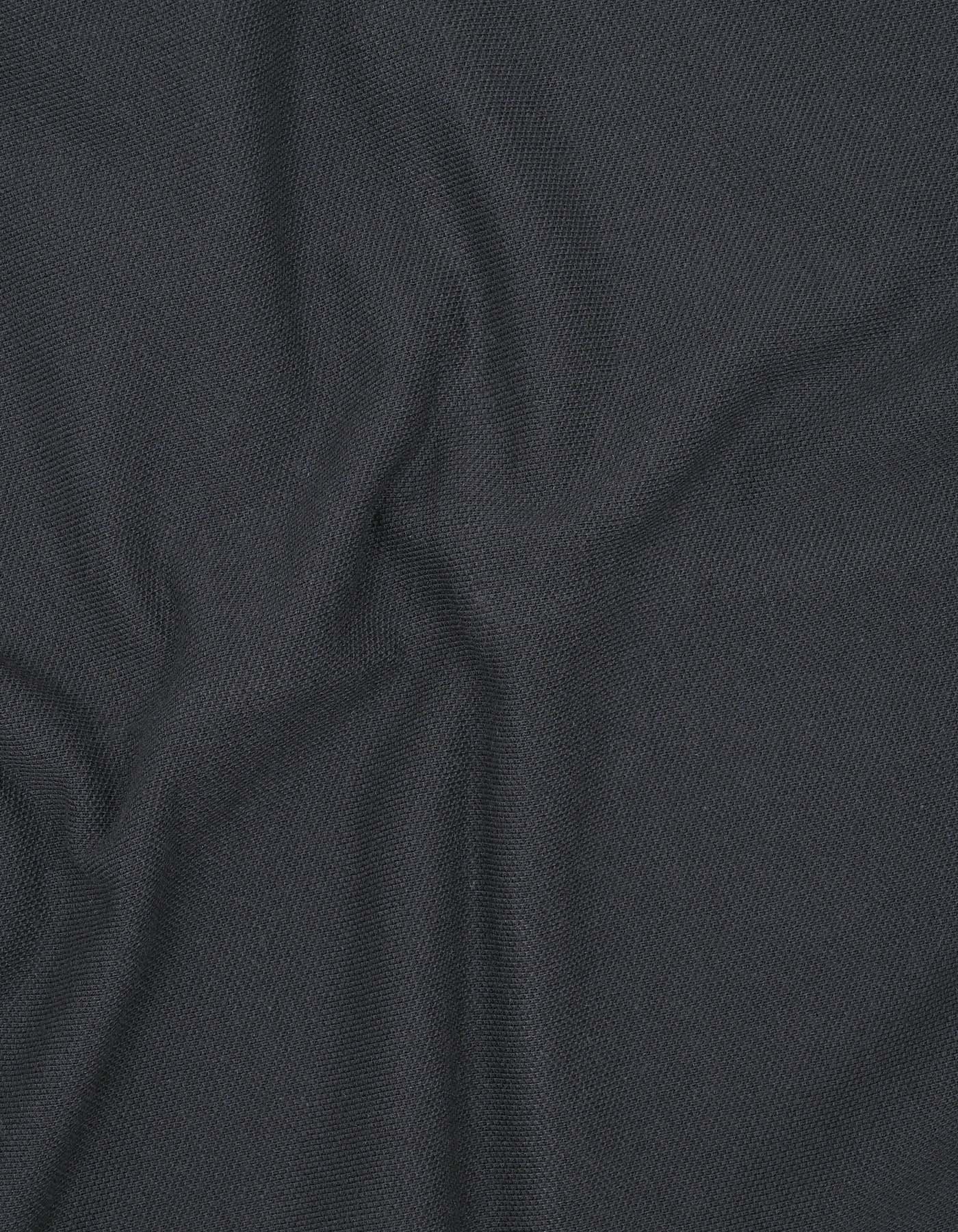 Black Color Block Polo Shirt