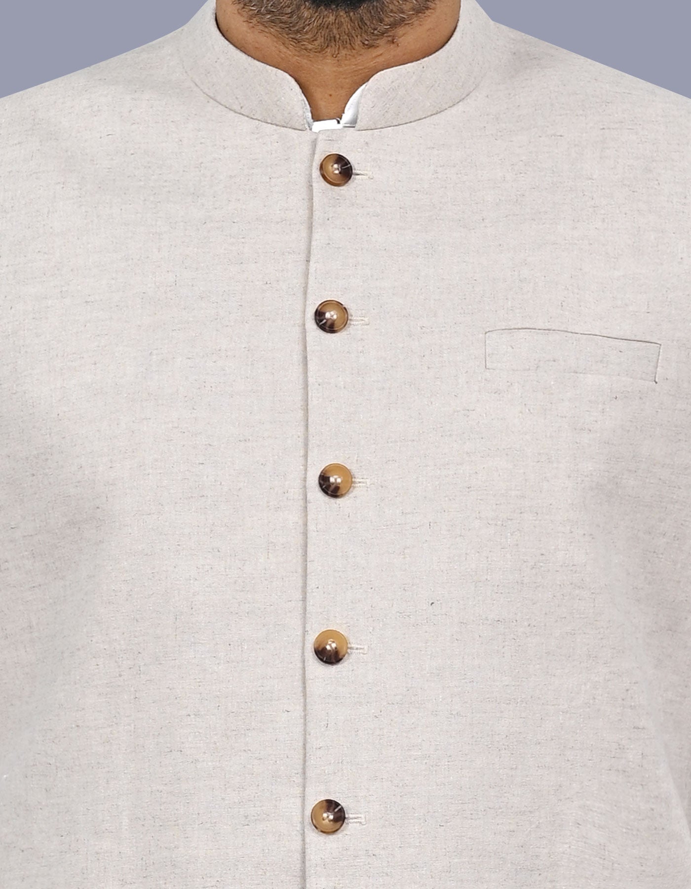 Beige Texture Waist Coat WC2603C-36
