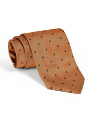 Brown Dotted Tie