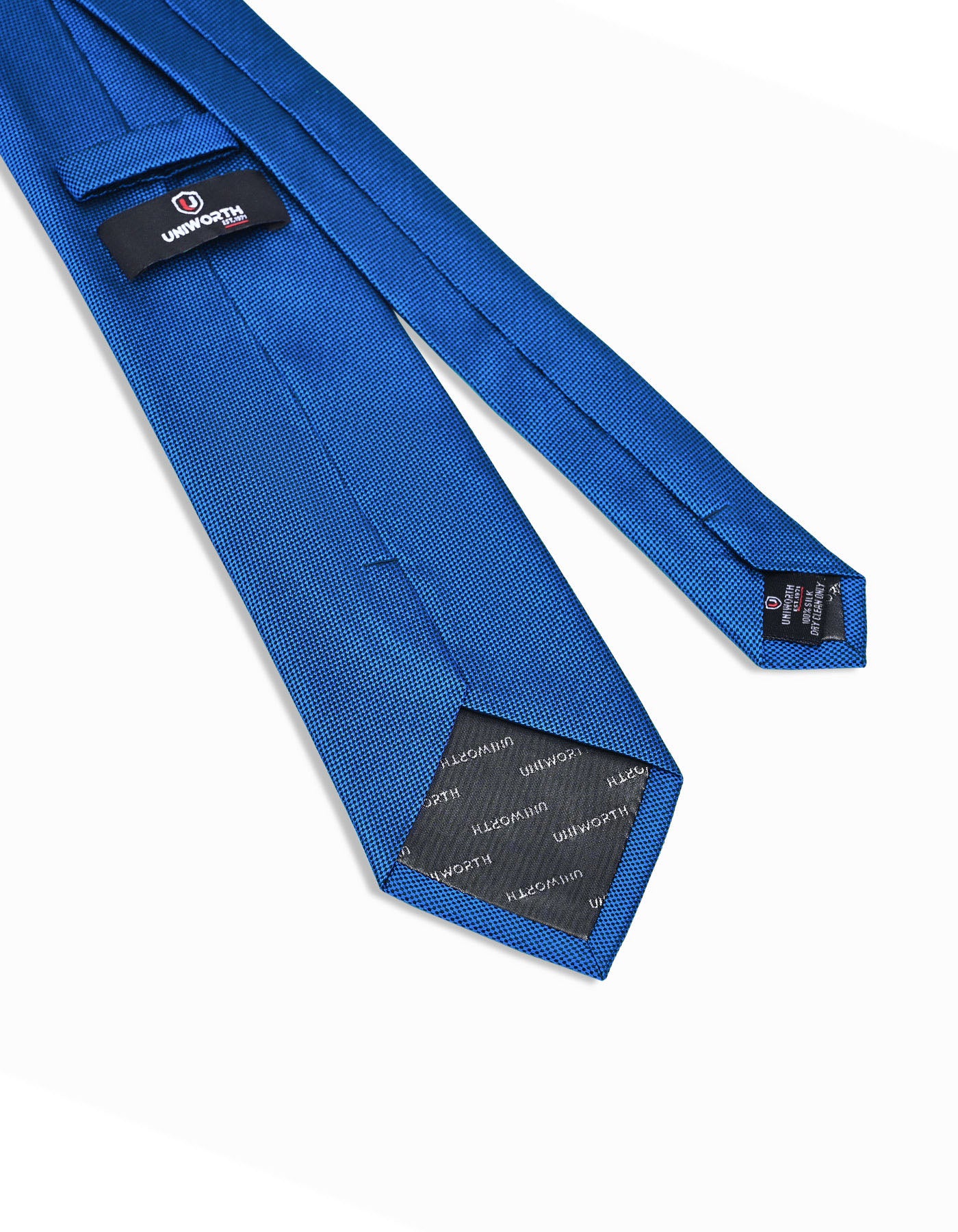 E Blue Texture Tie