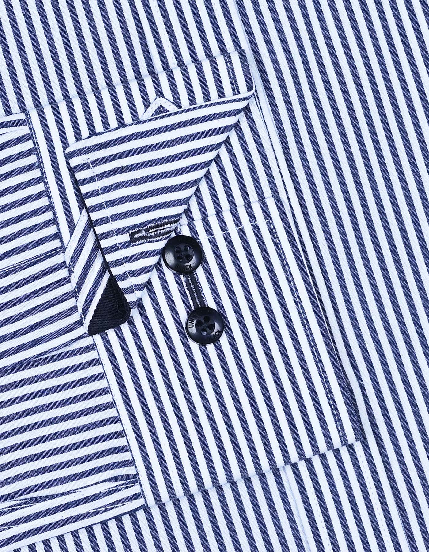 Stripe Navy Tailored Smart Fit Shirt FS2871-3SF-15.5