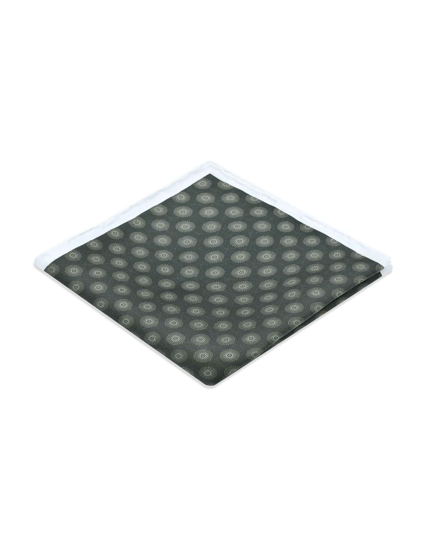 Grey Dotted Pocket Square