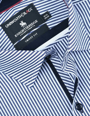 Stripe Navy Tailored Smart Fit Shirt FS2871-3SF-15